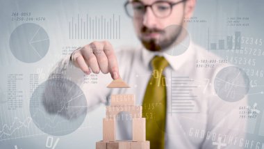 Bir kule inşa işadamı