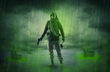 Patlamadan sonra terk edilmiş bir alanda korumak