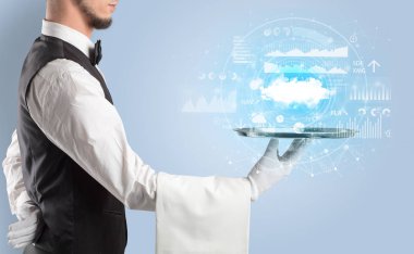 Garson servis bulut teknoloji kavramı