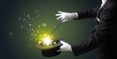 Beyaz el conjuring ortada