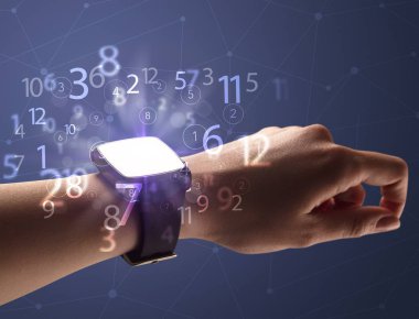 El smartwatch ve numaraları kapatmak