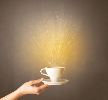 El tutma kahve Kupası