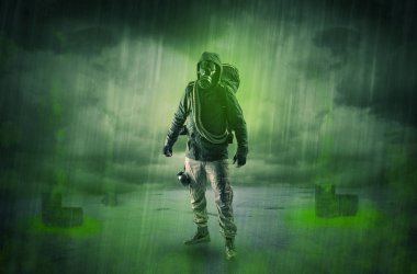 Patlamadan sonra terk edilmiş bir alanda korumak