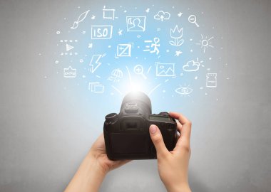 El fotoğraf fotoğraf fikirler kavramı ile çekim
