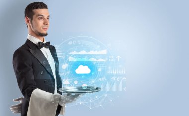 Garson servis bulut teknoloji kavramı