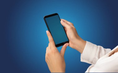 Mockup smartphone kullanarak el için