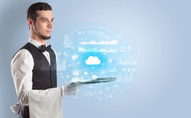Garson servis bulut teknoloji kavramı