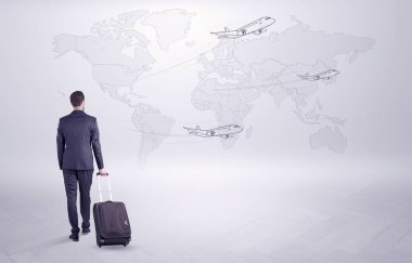 Dünyanın her yerinde onun gezisi işadamı