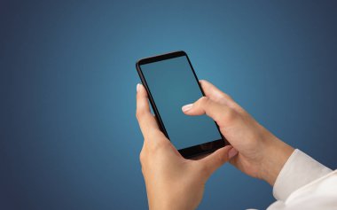 Mockup smartphone kullanarak el için