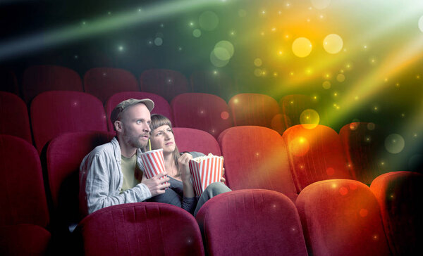 Couple watching something miraculous