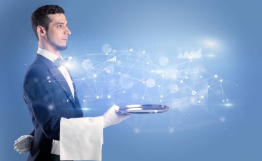 Mali kavramı tepsiye garson tarafından yaptı