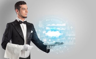 Garson servis bulut teknoloji kavramı