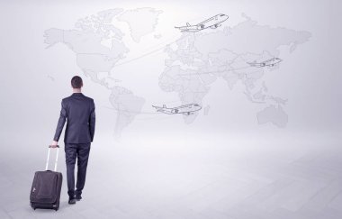 Dünyanın her yerinde onun gezisi işadamı