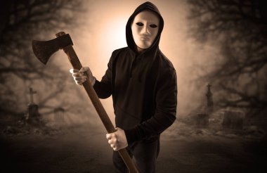 Terk edilmiş mezarlık kavram agresif avcı