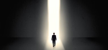 Bir şey sonunda ışık görmek işadamı