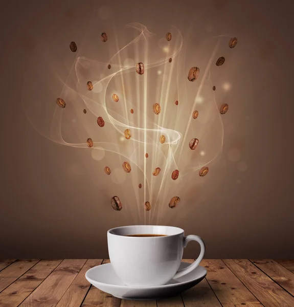 熱いコーヒーを蒸す — ストック写真