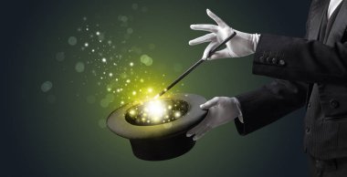 Beyaz el conjuring ortada