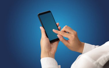 Mockup smartphone kullanarak el için