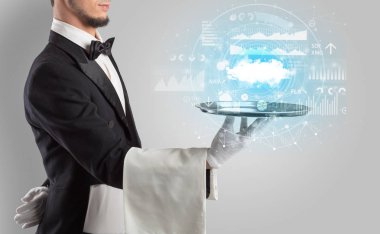 Garson servis bulut teknoloji kavramı