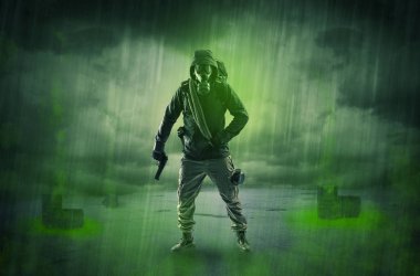 Patlamadan sonra terk edilmiş bir alanda korumak