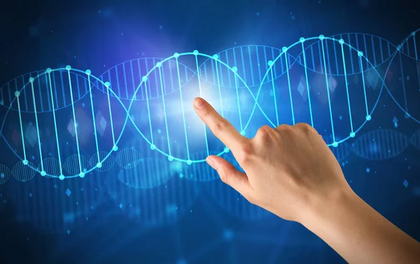DNA molekülünün dokunmadan el
