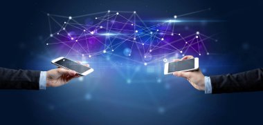 Akıllı telefonlar paylaşım iş verileri