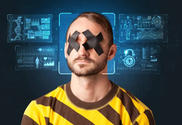Gesichtserkennungssystem — Stockfoto