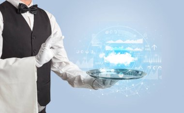 Garson servis bulut teknoloji kavramı