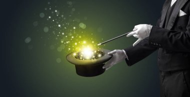 Beyaz el conjuring ortada