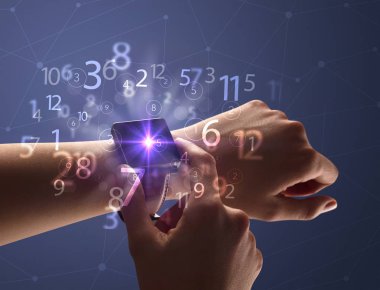El smartwatch ve numaraları kapatmak