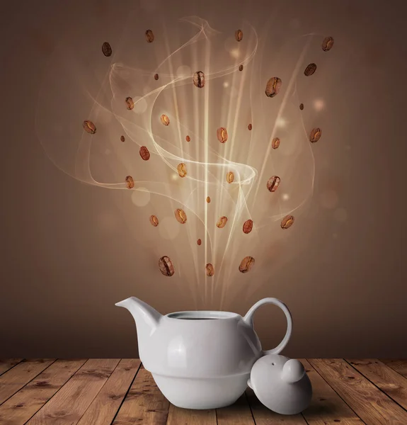 Steaming cup of coffee — Stock Photo, Image