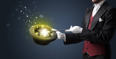 Beyaz el conjuring ortada