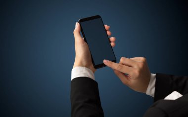 Mockup smartphone kullanarak el için