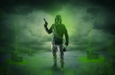 Patlamadan sonra terk edilmiş bir alanda korumak