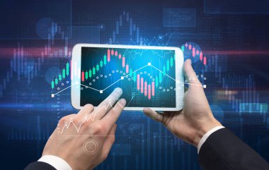 El tutma tablet küresel raporları ve borsa değişim kavramı ile