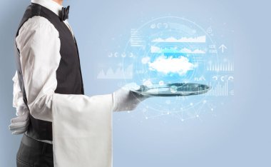 Garson servis bulut teknoloji kavramı