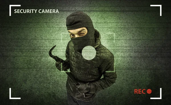 Burglar in action. — Stock Photo, Image