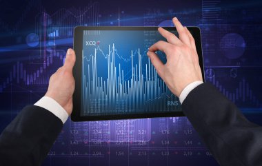 Tablet kullanma ve mali rapor kavramı kontrol el