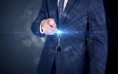 Tuşları ile bağlantı kavramı holding adam