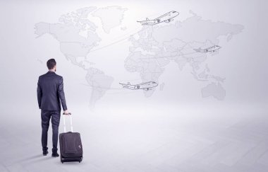 Dünyanın her yerinde onun gezisi işadamı