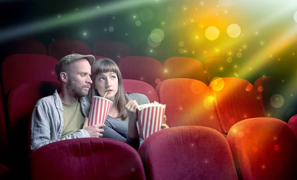 Couple watching something miraculous — Stock Photo, Image