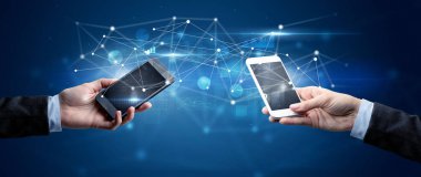 Akıllı telefonlar paylaşım iş verileri