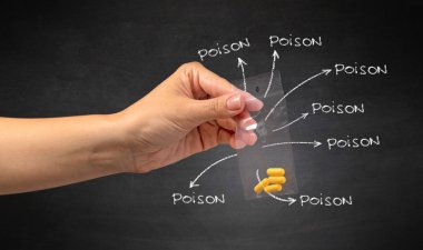 Hapları blackboard duvar kağıdı ile teslim