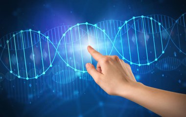 DNA molekülünün dokunmadan el