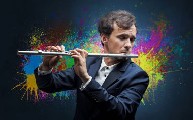 Splotch ve onun flüt ile besteci