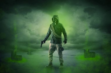 Patlamadan sonra terk edilmiş bir alanda korumak