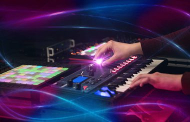 dalga vibe kavramı ile karıştırma müzik MIDI denetleyicisi