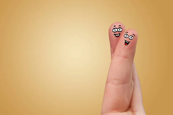 Gemeinsam lächelnde Finger — Stockfoto