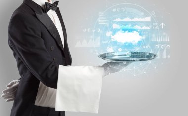 Garson servis bulut teknoloji kavramı