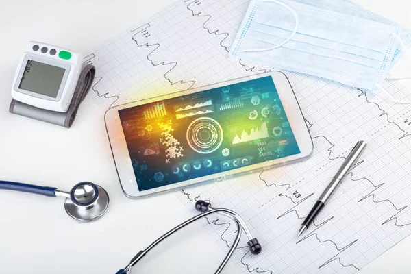 Moderno sistema de tecnologia médica e dispositivos — Fotografia de Stock